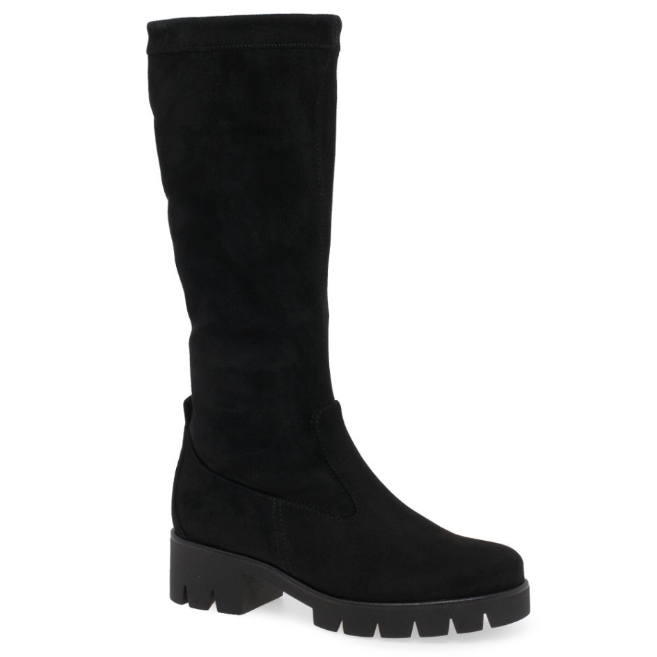 Gabor Black Baku Ladies Long Boots