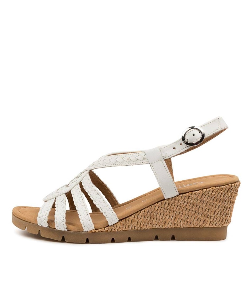 Gabor Farrow Weiss Leather