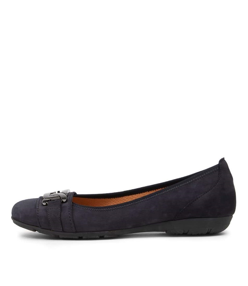 Gabor Mehr Nightblue Suede Ballet Flats