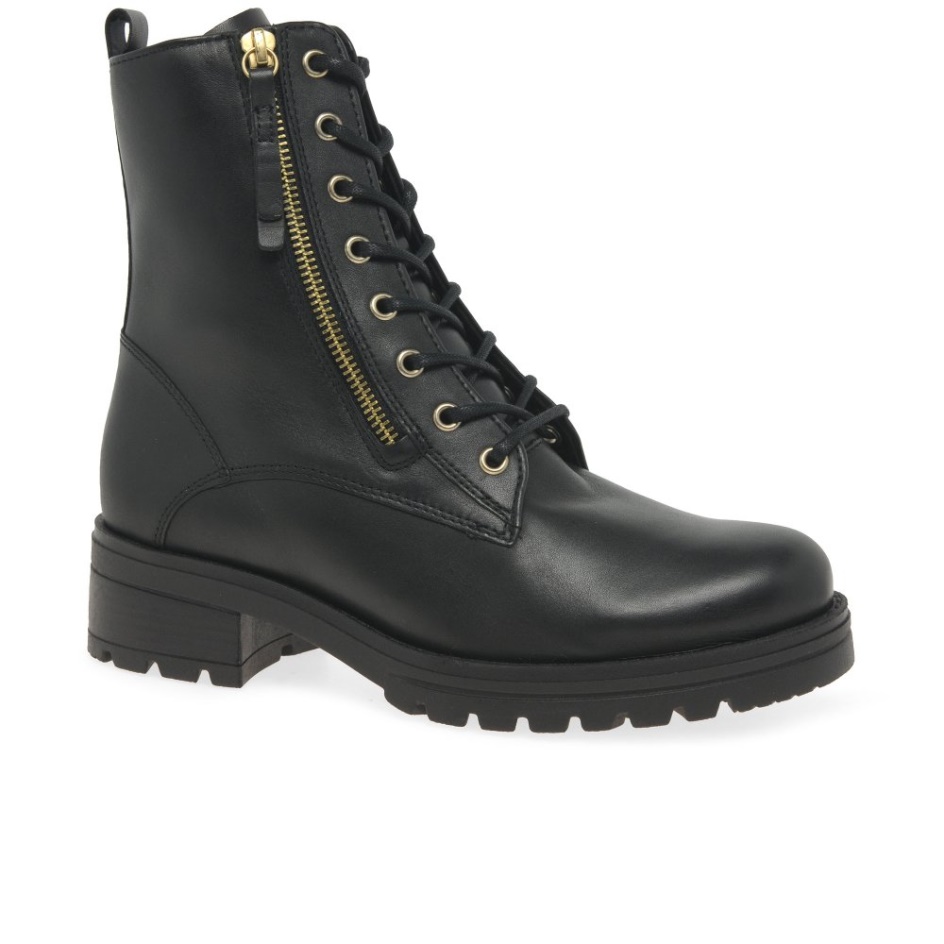 Gabor Serve Ladies Biker Boots Black