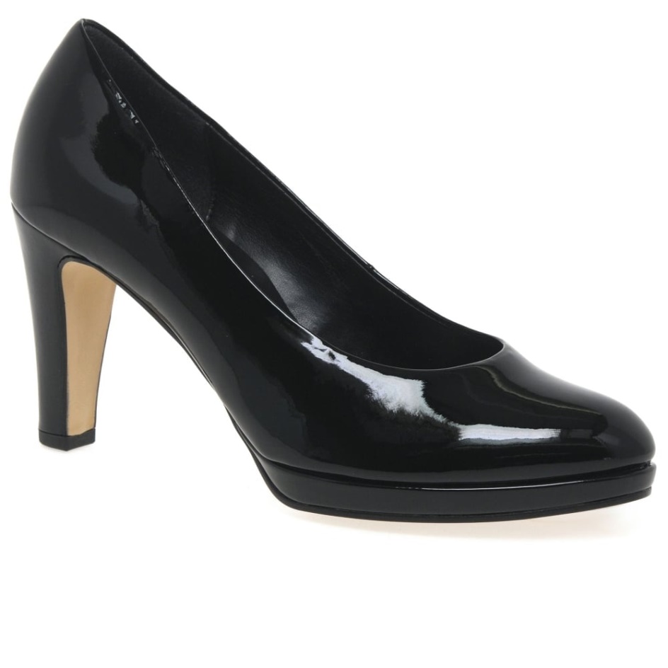 Gabor Splendid Womens High Heel Court Shoes Black