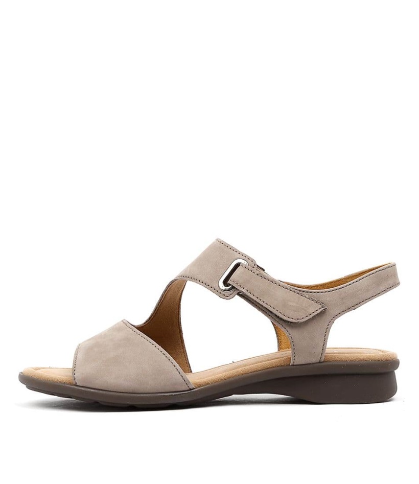 Gabor Suraya Visone Nubuck Leather Sandals