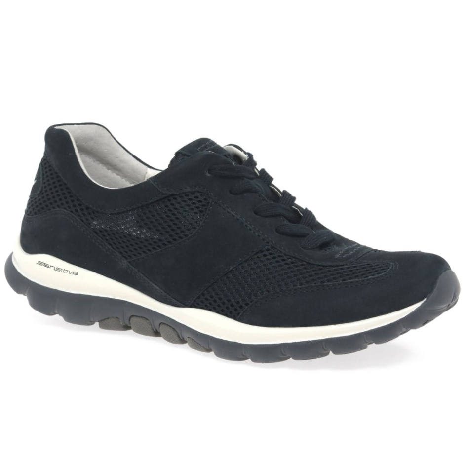 Helen Womens Sports Trainers Gabor Nightblue Nubuck