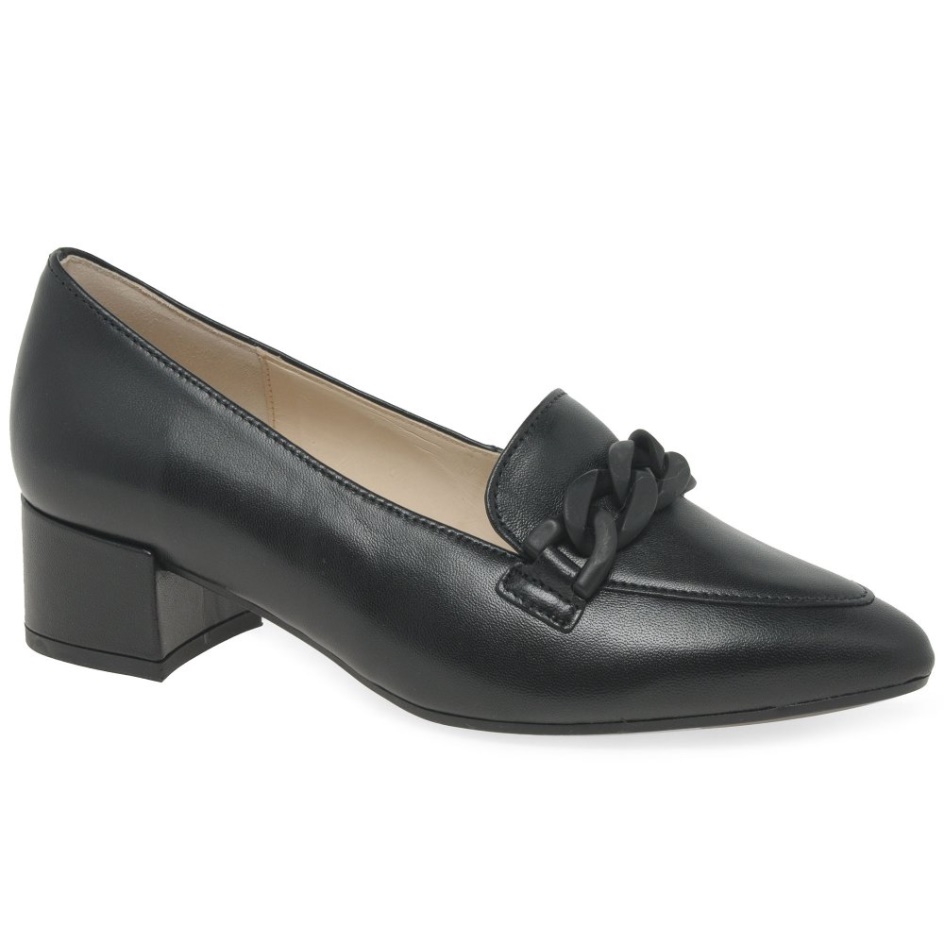 Hoolie Ladies Court Shoes Black Gabor