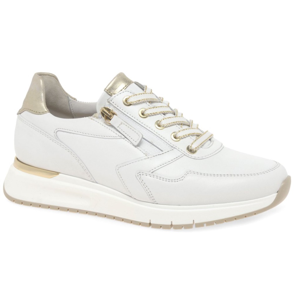 Princess Ladies Trainers White/Platino Gabor