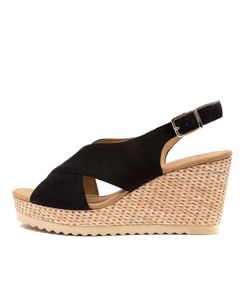 Silas Schwarz Suede Gabor