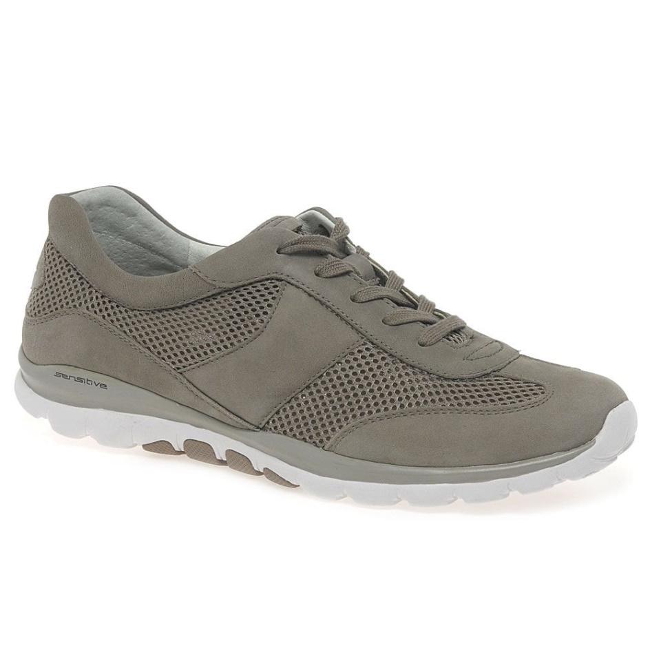 Visone Nubuck Helen Womens Sports Trainers Gabor